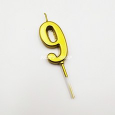 金色數字蠟燭 生日蛋糕裝飾 派對用品, 1個, 9(不含運)未滿佰元不出貨