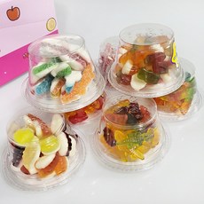 말랑말랑 픽컵 젤리 믹스 어린이 간식 베어젤리 지렁이, 10개, 100g, 랜덤발송