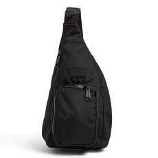 베라 브레들리 여성용 재활용 라이트업 리액티브 미니 슬링 백팩 블랙.