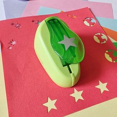 YOLQ兒童DIY壓花器工具，印花機邊紋鏤空壓花器，直角圓角壓花機, 99S五角星, 1個