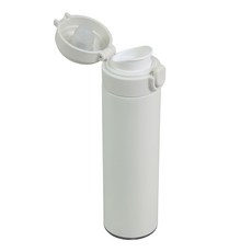 기프트공방 원터치 스텐 진공 텀블러, 1개, 500ml, 화이트