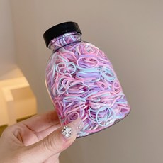 罐裝 不咬髮 綁髮橡皮筋 髮圈 兒童髮圈 綁髮 橡皮筋 編髮 幼稚園髮圈 小孩髮圈