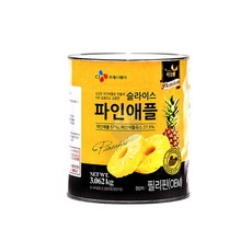 이츠웰 프리미엄 슬라이스 파인애플캔 3.062Kg 과일 화채 팥빙수 파인애플통조림, 1, 1