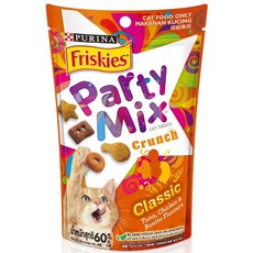 Friskies 喜躍 Party Mix 香酥餅貓零食, 鮪魚、雞肉、鰹魚, 60g, 1個