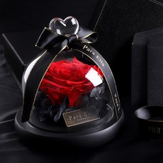 Para Ella 永生玫瑰玻璃花罩禮盒, PE008紅色