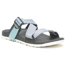 CHACO 女 LOWDOWN SLIDE 休閒拖鞋 天際灰藍 舒適好穿搭