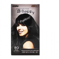 비해피칼라크림-실키딥블랙 8G, 1개