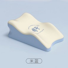 DINGXIANG 顶象 趴睡枕 多功能俯臥位護脊枕 趴著玩手機護頸椎 擡腿枕, 【躺平普通款】米藍拼色