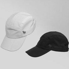 [247런] 초경량 패커블 러닝 모자 볼캡, 블랙1+화이트1, 1개