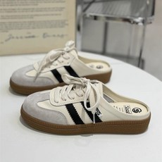 여름 여성 데일리 세미 슬리퍼 슬립온 운동화 캐주얼 빅사이즈 여성 샌들