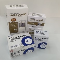 SD 스탠다드체크 골드플러스 혈당세트(기계세트+시험지100매+침110개+솜100매), 골드플러스 혈당시험지 50매, 1개