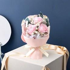 浪漫永生花束 不凋花玫瑰 附精美提袋 生日禮物 送女友老婆 情人節週年紀念日, 青春.小號-單花無玻璃罩