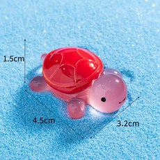 螢光烏龜 夜光烏龜 熊貓購物 網紅烏龜 幼兒園獎勵, 1個, 02.紅色