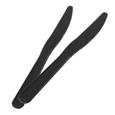 일회용 나이프 검정 개별포장_1박스(2 000개) _베이커리칼_플라스틱나이프, 일회용 나이프 검정 벌크포장 1봉, 100개