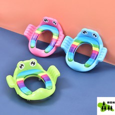 綠森林 兒童坐便器 寶寶馬桶圈, 1個, 藍色,送刷子+掛鈎