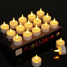 LED양초 프로포즈 LED 티라이트 미니 소품 조명 24p 세트, 1317071 디어달링 LED 티라이트 24p세트