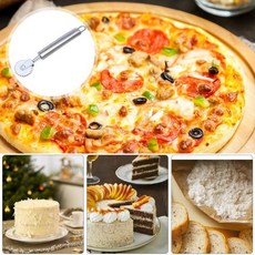 피자 커터 휠 스테인리스 스틸 페이스트리 크리에이티브 롤러 미끄럼 방지 핸들 엠보싱 메이커 비스킷 베이, 01 빠른