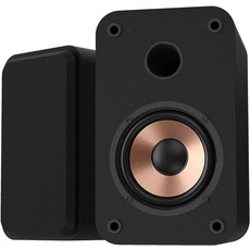 데스크톱 및 노트북용 LONPOOO 컴퓨터 스피커 3인치 알루미늄 드라이버가 장착된 30W RMS 블루투스 책장 USB AUX 입력 PC 모니터용 게이밍 한 쌍으로 판매됨, 30 Watts Speaker