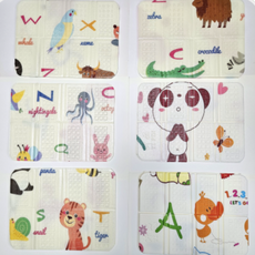 1인용 방석 캐릭터 현장학습 소풍 접이식 미니 돗자리, 단품