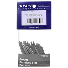 HOSCO Precut Stainless Steel Fretwire 不鏽鋼琴衍品絲 24根套裝, 銀色