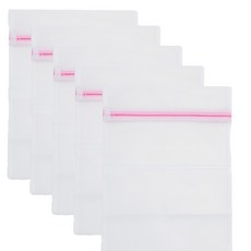 사각형 세탁 빨래망 중형 사이즈 (40 x50 cm), 5개, 화이트