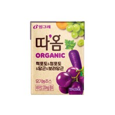 [따옴] 오가닉 적포도&보라당근, 120ml, 72개