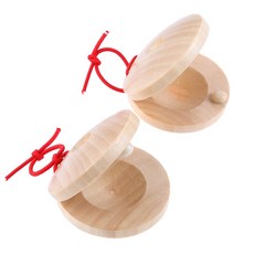 Dreld 목제 캐스터넷 2개 세트 핸드 캐스터넷 내츄럴 무지 교육용 유치원