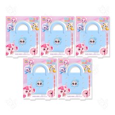 캐치티니핑 실리콘 참 미니바구니 키즈캔디, 빛나핑, 5개