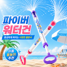 모딕스 워터밤 회오리 분수 물총, 1세트, 핑크+퍼플