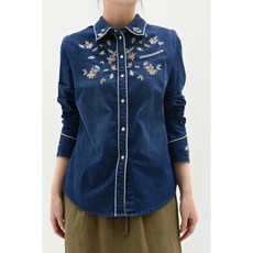 비꼴리끄 체인 자수 셔츠 블라우스 550631