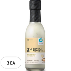 청정원 홀스래디쉬 소스, 205g, 3개