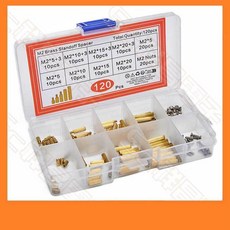 祥昌電子 M2 黃銅銅柱 套裝 (120PCS), 1個