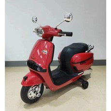 阿LIN 800387 T08 摩托車 歐兜邁電動童車 輔助輪 2-6歲電瓶車 帶燈兒童騎乘, 紅色, 1個