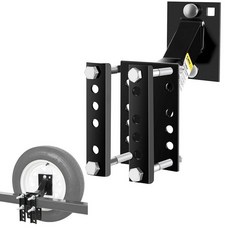 MAXXHAUL 파우더 코트 블랙 스페어 타이어 캐리어 트레일러(70214)