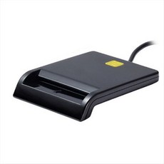 USB 2.0 스마트 카드 지능형 카드 리더 DNIE ATM CAC IC ID 은행 카드 Windows Linux 용 SIM 카드 Cloner 커넥터, 검은색