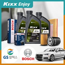 아우디 A4 2.0 TDI (CJC) 디젤 킥스 파오 C3 5W40 엔진오일세트 VIN