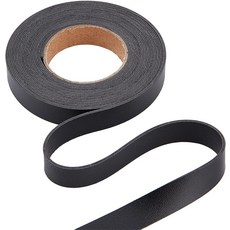 GorgeCraft 12.5mm x 2m 양면 인조 가죽 스트립 리치 패턴 플랫 코드 1.7mm 두께로 DIY 공예용 그레이 화이트, Wheat, 79x0.5"