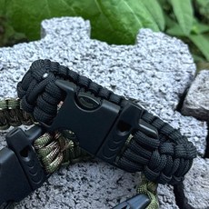 밀리터리 꼬임 버클 택티컬 로프 남자 팔찌 체결 스타일 고강도 나일론