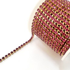 칼라줄란4mm 1마(90cm) 10m, 1개, 푸시아 금도금