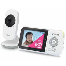 VTech VM923 비디오 아기 모니터 19시간 배터리 수명 304.8m 장거리 감시 팬 틸트 줌 향상된 야간 시야 7.1cm 스크린 양방향 음성 통화 온도 센서