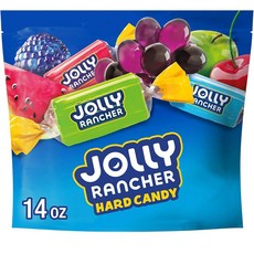 JOLLY RANCHER 다양한 과일 맛 하드 캔디 재밀봉 가능한 가방 414ml(14온스), 1개