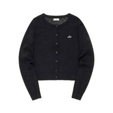 LEE 우먼 라운드넥 가디건 블랙 457387