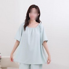 피부관리실 가운 마사지샵 업소용 손님 파티 사우나 오프숄더, F_얇은 카키 그린 짧은 스타일