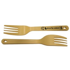 PLA 옥수수 유아포크 어린이집 아기 자기주도 이유식 포크세트 4개입, 1세트, 포크, 옐로우