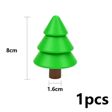 큰크기 빌딩 블록 가구 집 TV 램프 울타리 의자 테이블 대형 조립 피규어 장난감 Duploes와 호환, 13 Tree
