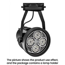 램프 트랙 라이트 브래킷 조절 스포트라이트 상업 화이트, 1개, 기본