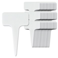 카시안 식물이름표 말뚝형 300개 SET CN 화분팻말 식물라벨 꽃 네임텍 네임픽 가든픽 팻말, 화이트