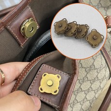 자석 단추 똑딱이 단추 옷 가방 수선 5p 소형 엔틱, 1개