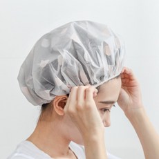 방수 샤워캡 방수 비닐헤어캡 헤어밴드 샴푸캡 머리캡, 1개, 2-비닐헤어캡-핑크