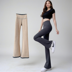 에이프릴랩스 겨울 보아털 기모 부츠컷 레깅스 팬츠